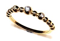 Ring Woman in Yellow Gold Cubic Zirconia PALLINE ZIRC PI UT/Z 2.20 G